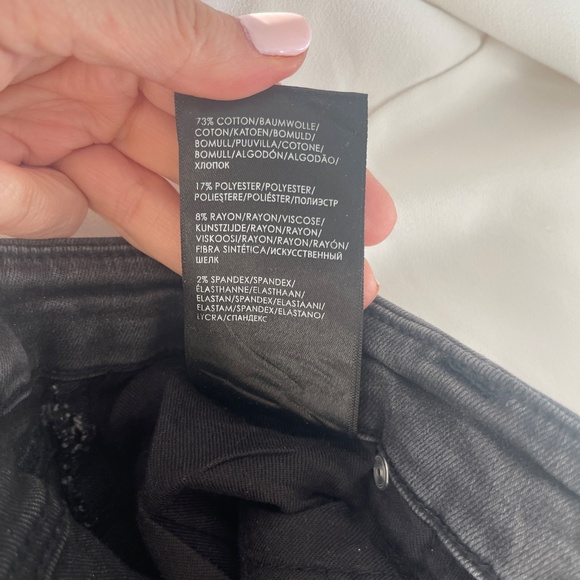 Liverpool Women's Gray Studded Jeans with Zipper Hem Sz 8/29 Gently Loved - Picture 3 of 7